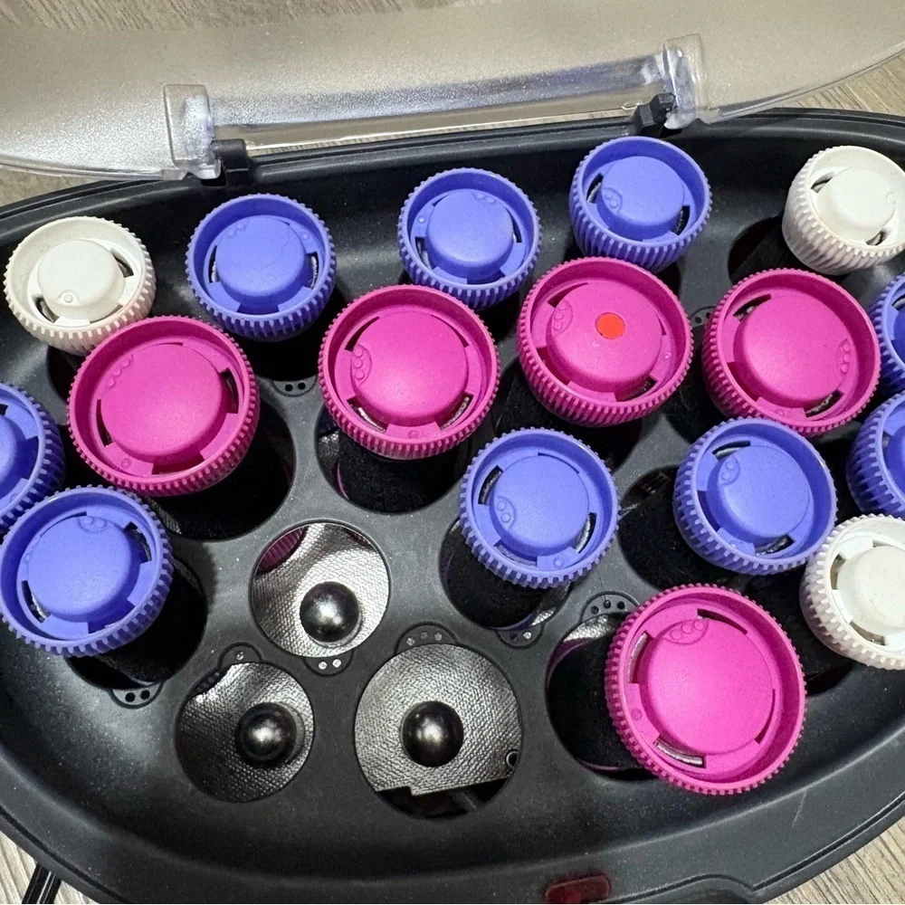 Remington Ionic 20 Hot Rollers Velvet Wax Core H-5600 3 Sizes Never Used Works